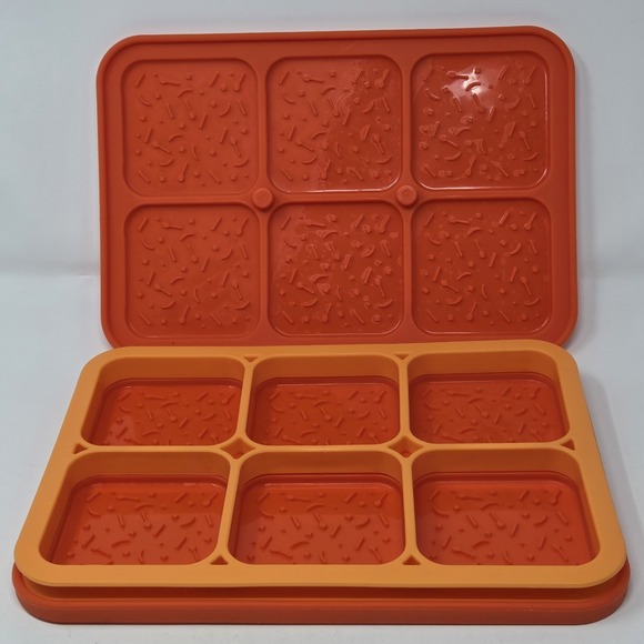 Pampered Chef Other - Pampered Chef Silicone Ice Cream Sandwich Maker Mold Orange 2493